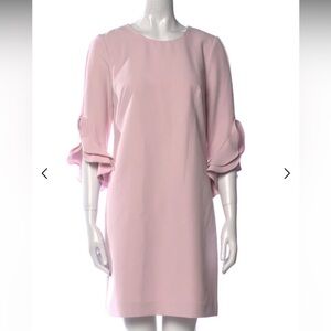 Milly Pink Ruffle Sleeve Dress